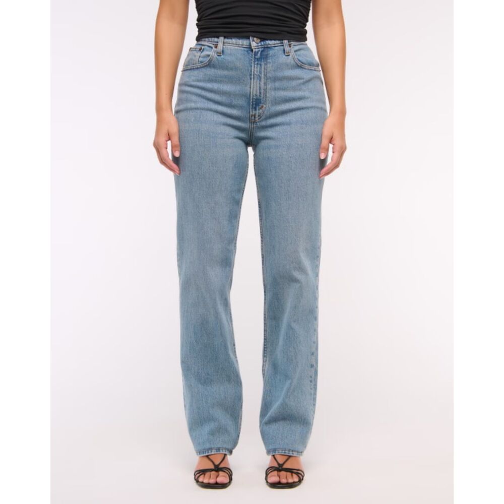 ABERCROMBIE & FITCH Jeans The 90's Straight Ultra High-Rise Blue Size 26